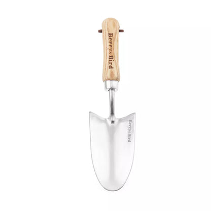 Garden Tools Lighter Range Hand Trowel 9.25 inch Stainless Steel Potting Soils Scoop with Wood Handle