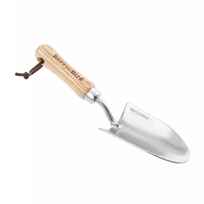 Garden Tools Lighter Range Hand Trowel 9.25 inch Stainless Steel Potting Soils Scoop with Wood Handle