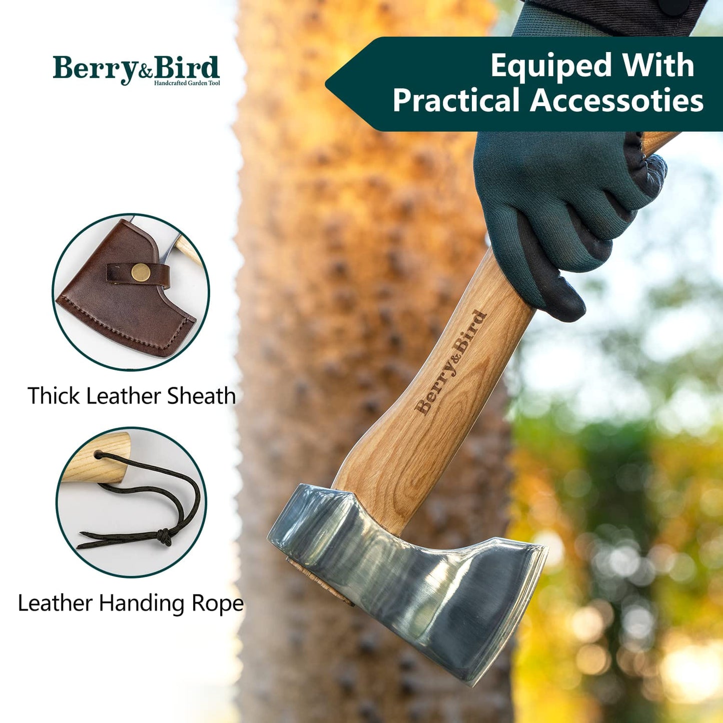 Garden Shears 8.7inch Hand Pruner with Safety Lock SK5 High Carbon Ste –  BerryandBird