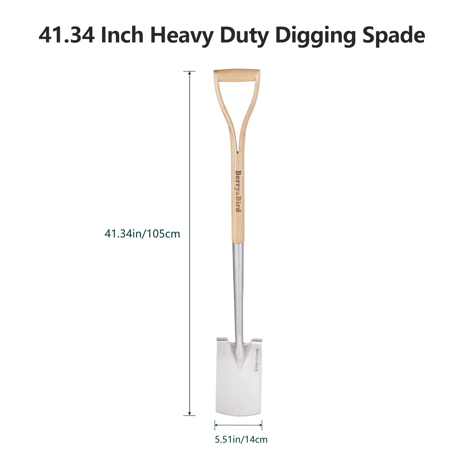 Kent & Stowe Classic Stainless Steel Digging Spade