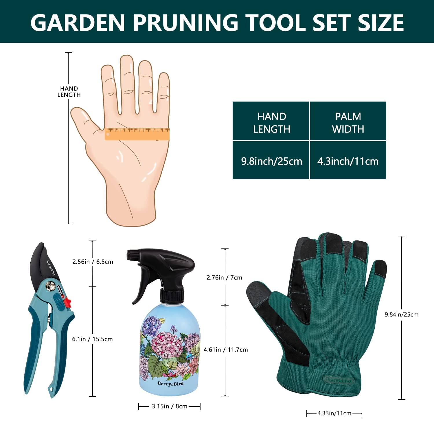 iGarden 3 Piece Combo Garden Tool Set with Lopper, Hedge Shears and Pruner  Shears, Tree & Shrub Care Kit