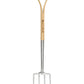 Garden Tools 4-Tine Stainless Steel Digging Fork  37.4 inches D-Grip Handle