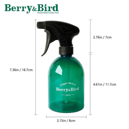 Spray Bottle Adjustable Plastic Spray Bottle 500 ml/16.9 Fl Oz